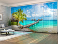 Set di 8 Tende a Pannello Bungalow alle Maldive
