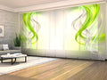 Set di 8 Tende a Pannello Astrazione Verde