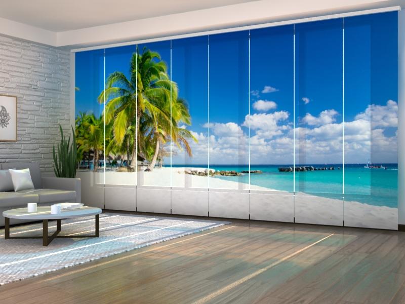 Set di 8 Tende a Pannello Spiaggia delle Mauritius