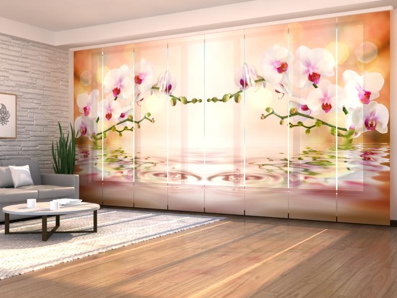 Set di 8 Tende a Pannello Orchidea Perfetta