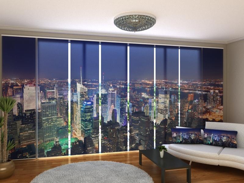 Set di 8 Tende a Pannello Panorama di Times Square