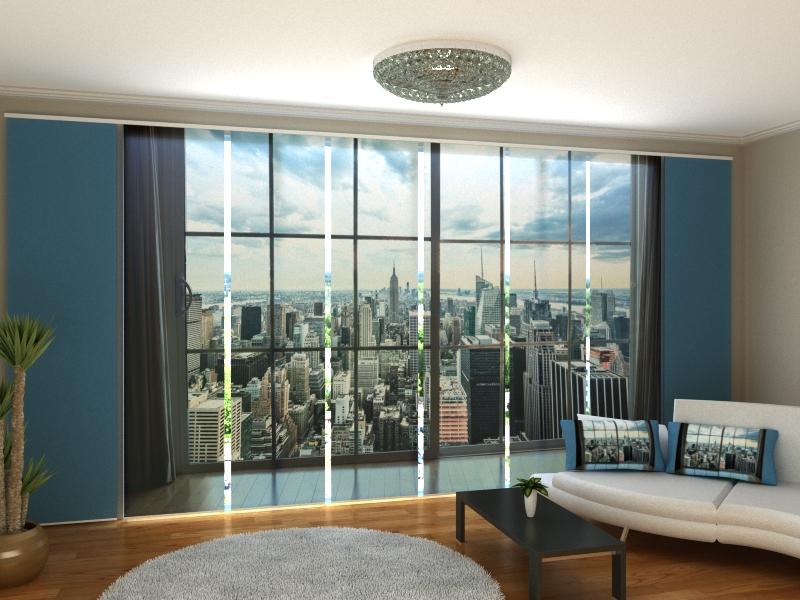 Set di 8 Tende a Pannello Veduta di New York