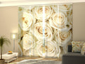 Set di 4 Tende a Pannello Rose Champagne