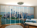 Set di 8 Tende a Pannello Vista di New York dalle Nuvole