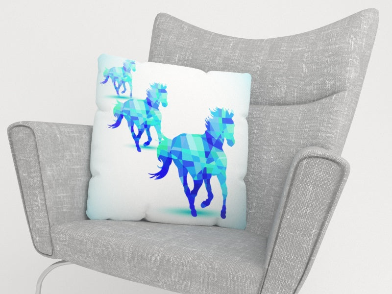 Federe per Cuscini Cavalli Blu