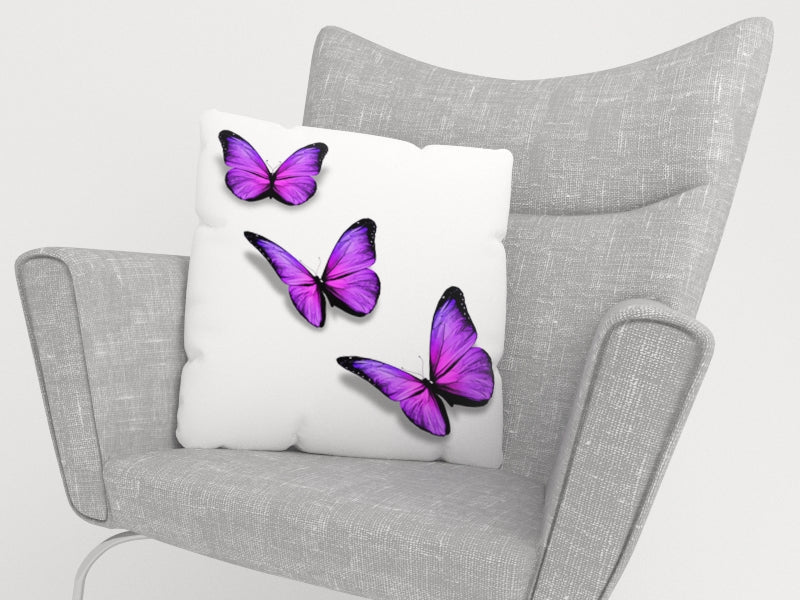 Federe per Cuscini Farfalle Viola