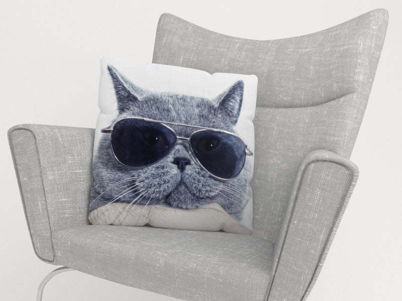 Federe per Cuscini Gatto Elegante