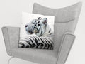 Federe per Cuscini Tigre Bianca 2