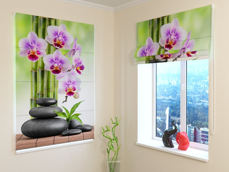 Tende a Pacchetto Orchidee Bianche e Pietre