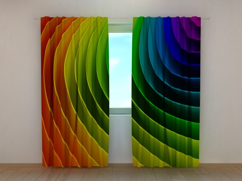 Foto Tende Astrazione Arcobaleno