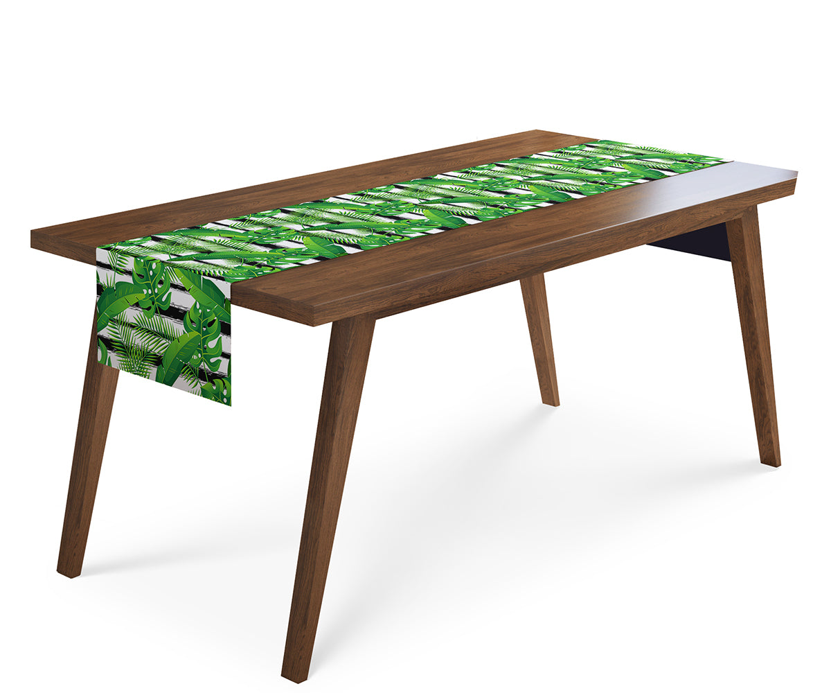 Tappeto Runner da Tavola Piante Esotiche Tropicali